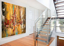 Load image into Gallery viewer, Extra Large Modern Wall Art Palette Knife Canvas Abstract Painting Gp079