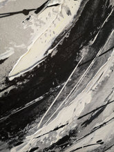 Load image into Gallery viewer, Minimalist Abstract Painting Beige Painting White Black Art Handmade Artwork Dp046