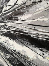 Load image into Gallery viewer, Minimalist Abstract Painting Beige Painting White Black Art Handmade Artwork Dp046