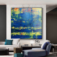Load image into Gallery viewer, Deep Blue Abstract Painting Seascape Painting Kp014