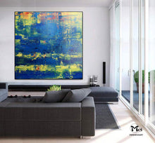 Load image into Gallery viewer, Deep Blue Abstract Painting Seascape Painting Kp014