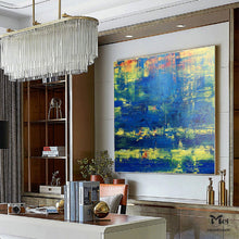 Load image into Gallery viewer, Deep Blue Abstract Painting Seascape Painting Kp014