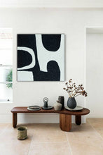 Load image into Gallery viewer, Black and White Minimalist Painting Textured Painting Kp070