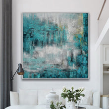 Load image into Gallery viewer, Thick Heavy Textured Square Acrylic Painting Modern Texture Abstract Ap056