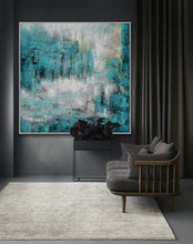 Load image into Gallery viewer, Thick Heavy Textured Square Acrylic Painting Modern Texture Abstract Ap056