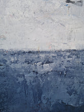 Load image into Gallery viewer, Deep Blue Abstract Painting on Canvas Beach Painting Op069