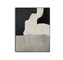 Load image into Gallery viewer, Black And White Grey Contemporary Art Hand Painted Abstract Painting Op097