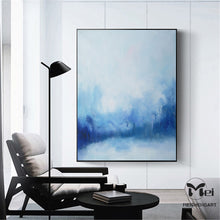 Load image into Gallery viewer, Ocean Abstract Painting Blue Ocean Abstract Oil Painting Ap127