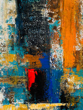 Load image into Gallery viewer, Blue Yellow Palette Knife Canvas Painting Modern Pop Art Canvas Large Gp080