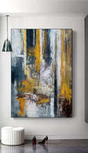Load image into Gallery viewer, Giant Wall Painting Modern Yellow Brown Abstract Painting Bp040