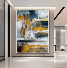 Load image into Gallery viewer, Giant Wall Painting Modern Yellow Brown Abstract Painting Bp040
