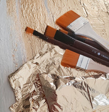 Load image into Gallery viewer, Blue Gray Gold White Painting Canvas Home Bedroom Living Room Np024