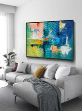 Load image into Gallery viewer, Modern Paintings Big,Green Calming Abstract Painting Gp072