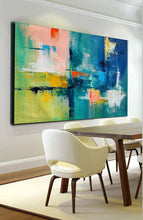 Load image into Gallery viewer, Modern Paintings Big,Green Calming Abstract Painting Gp072