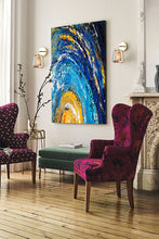 Load image into Gallery viewer, Large Canvas Artwork for Sale Sunset Painting Landscape Painting Gp095