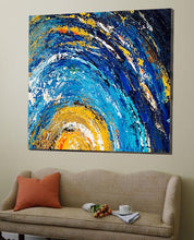 Load image into Gallery viewer, Large Canvas Artwork for Sale Sunset Painting Landscape Painting Gp095