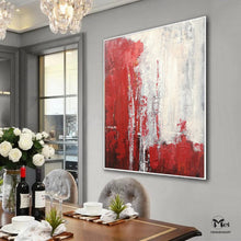 Load image into Gallery viewer, Red Painting Modern Wall Painting Contemporary Art Heavy Texture Painting Kp021