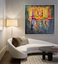 Load image into Gallery viewer, Buy Large Paintings Online Palette Knife Canvas Abstract Painting Bp014