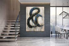 Load image into Gallery viewer, Geometric Grey Artwork Modern Painting for Living Room Wall Decor Kp045