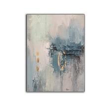 Load image into Gallery viewer, Gray Blue Abstract Wall Art Contemporary Art Painting Op082