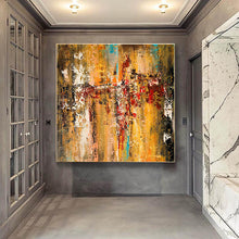 Load image into Gallery viewer, Extra Large Modern Wall Art Palette Knife Canvas Abstract Painting Gp079