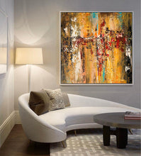 Load image into Gallery viewer, Extra Large Modern Wall Art Palette Knife Canvas Abstract Painting Gp079