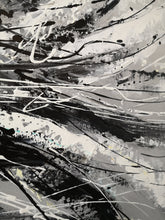 Load image into Gallery viewer, Minimalist Abstract Painting Beige Painting White Black Art Handmade Artwork Dp046
