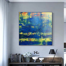 Load image into Gallery viewer, Deep Blue Abstract Painting Seascape Painting Kp014