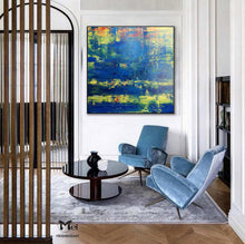 Load image into Gallery viewer, Deep Blue Abstract Painting Seascape Painting Kp014