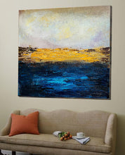 Load image into Gallery viewer, Large Canvas Art Work Abstract Painting Ocean Painting Wall Decor Bp038
