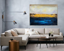 Load image into Gallery viewer, Large Canvas Art Work Abstract Painting Ocean Painting Wall Decor Bp038