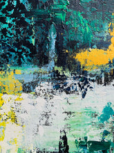 Load image into Gallery viewer, Green Blue Abstract Painting Huge Wall Canvas Art Bp010