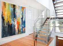 Load image into Gallery viewer, Enormous Wall Art Palette Knife AbstractPainting on Canvas Gp090