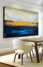 Load image into Gallery viewer, Large Canvas Art Work Abstract Painting Ocean Painting Wall Decor Bp038