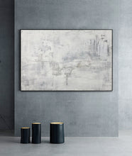 Load image into Gallery viewer, Gray Abstract Painting Minimalist Painting Black White Cp039