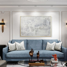 Load image into Gallery viewer, Gray Abstract Painting Minimalist Painting Black White Cp039