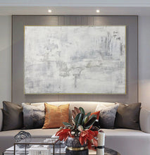 Load image into Gallery viewer, Gray Abstract Painting Minimalist Painting Black White Cp039