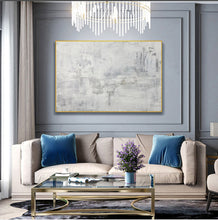 Load image into Gallery viewer, Gray Abstract Painting Minimalist Painting Black White Cp039