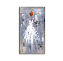 Load image into Gallery viewer, Girl Painting Oversized Wall Art Large Abstract Canvas Art Np078