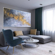 Load image into Gallery viewer, Gold Painting Silver Painting Contemporary Art Extra Large Wall Art Kp012