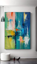 Load image into Gallery viewer, Modern Paintings Big,Green Calming Abstract Painting Gp072