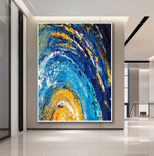 Load image into Gallery viewer, Large Canvas Artwork for Sale Sunset Painting Landscape Painting Gp095