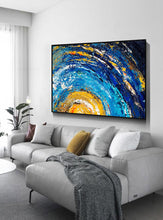 Load image into Gallery viewer, Large Canvas Artwork for Sale Sunset Painting Landscape Painting Gp095