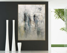 Load image into Gallery viewer, Gray GreenLiving Room Painting Large Abstract Canvas Art Cp034
