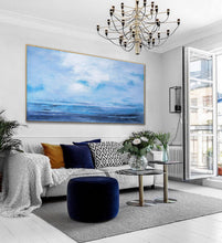Load image into Gallery viewer, Large Ocean Abstract Painting Beach Modern Painting Seascape Ap120