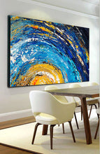 Load image into Gallery viewer, Large Canvas Artwork for Sale Sunset Painting Landscape Painting Gp095