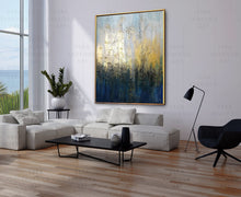 Load image into Gallery viewer, Gold Leaf Abstract Painting Modern Wall Art Large Colorful Paintings Np016
