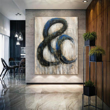 Load image into Gallery viewer, Geometric Grey Artwork Modern Painting for Living Room Wall Decor Kp045