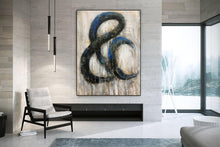 Load image into Gallery viewer, Geometric Grey Artwork Modern Painting for Living Room Wall Decor Kp045