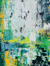 Load image into Gallery viewer, Green Blue Abstract Painting Huge Wall Canvas Art Bp010